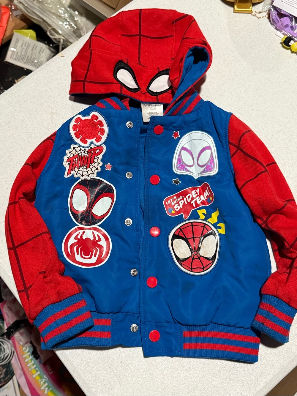 Toddler Spidey Button Down 3T jacket